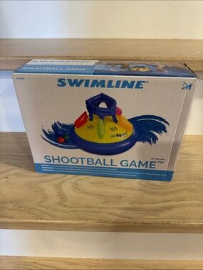 Shootball Game Inflatable Pool Target - Blue/Yellow
